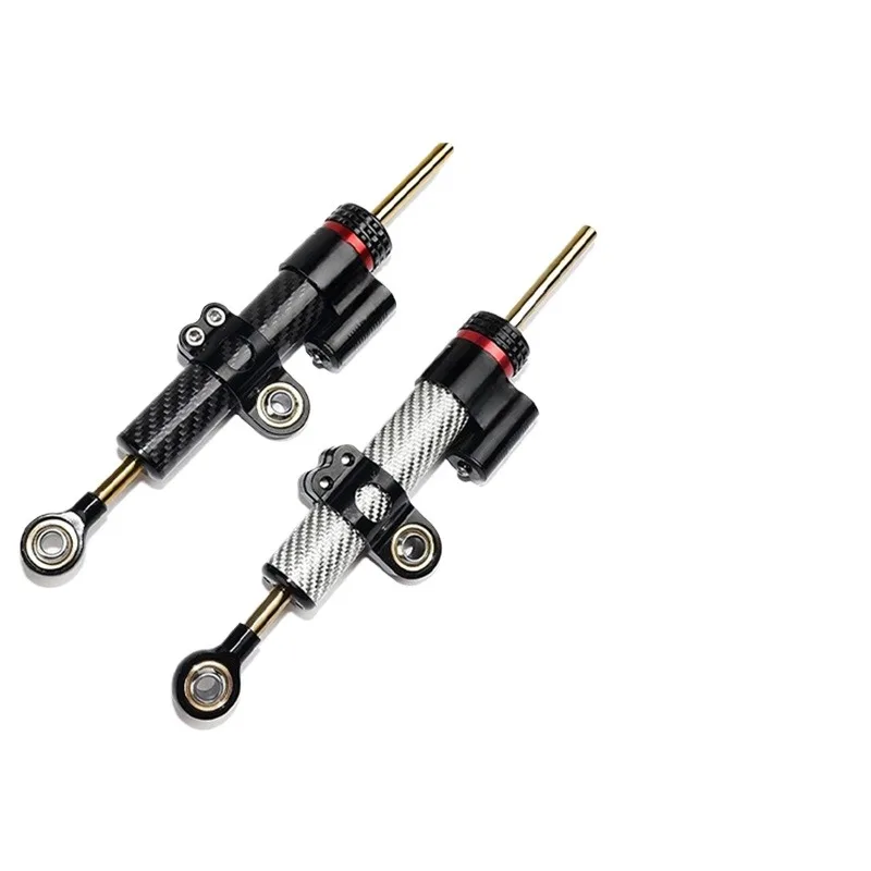 Universal Motorcycle Carbon Fiber Balance Bar, Adjustable Steering Stabilizer, 70 Stroke Damping Modification Parts