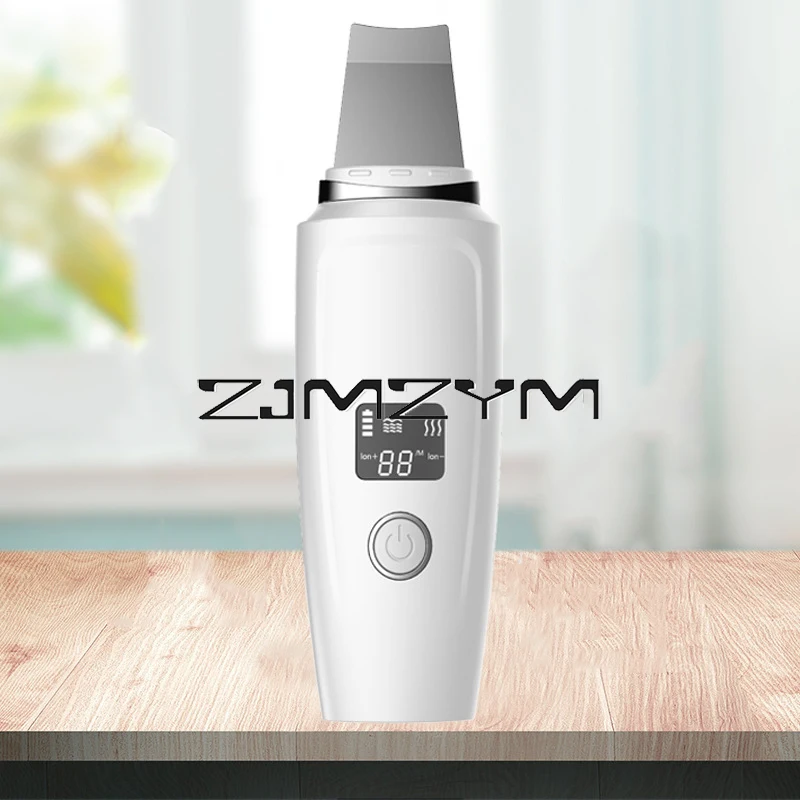 LCD Ultrasonic Skin Scrubber Blackhead Remover Sonic Face Skin Cleaning Peeling Device Comedone Extractor Facial Beauty Tool