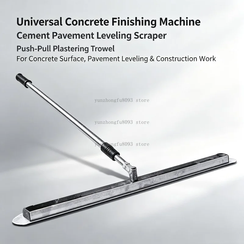 Universal Concrete Finishing Machine, Cement Pavement Leveling Scraper, Push-Pull Plastering Trowel