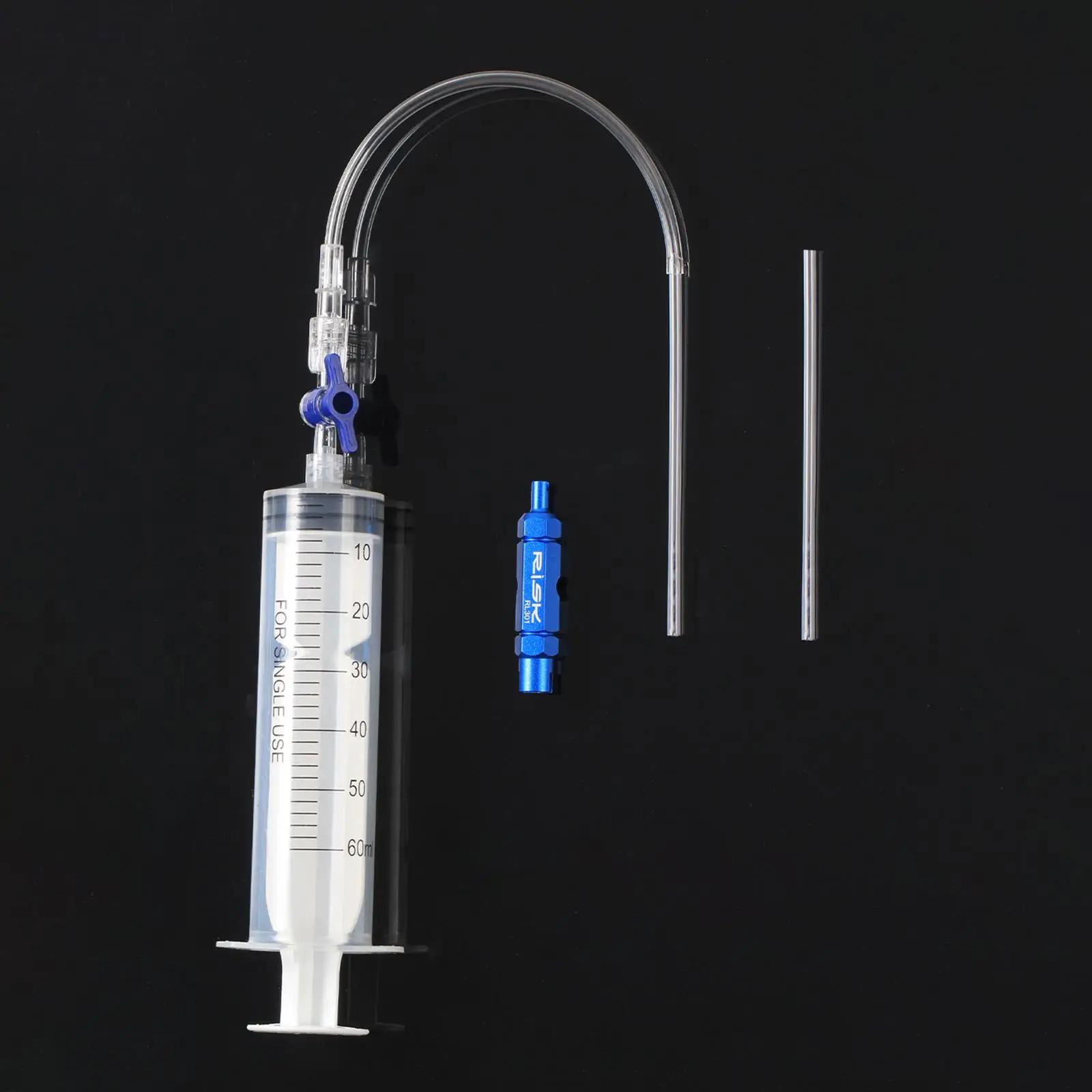 Bicycle Tubeless Tire Sealant Injector Syringe Kit Valve Remover for Puncture-proof Repair Mountain and Road Bike