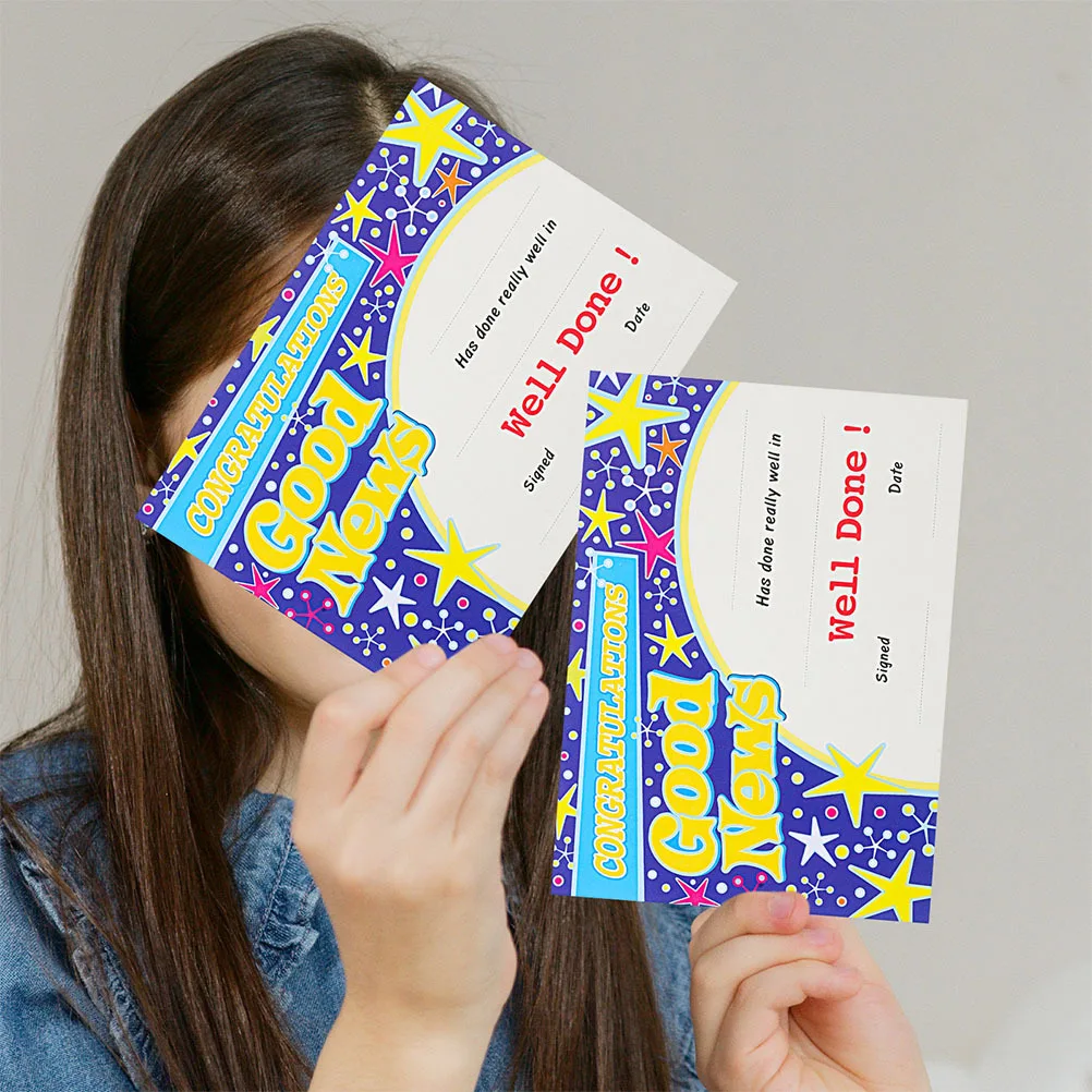 

200 листов мотивационные сертификаты формата А6, студенческие награды, классные принадлежности, распознавание толстой бумаги высокого разрешения