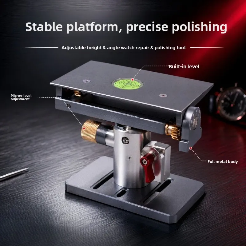 Height Adjustable Watch Repair Workbench Multi-angle Tilting Grinding Platform Precision Watchmaking Polishing Maintenance Tool