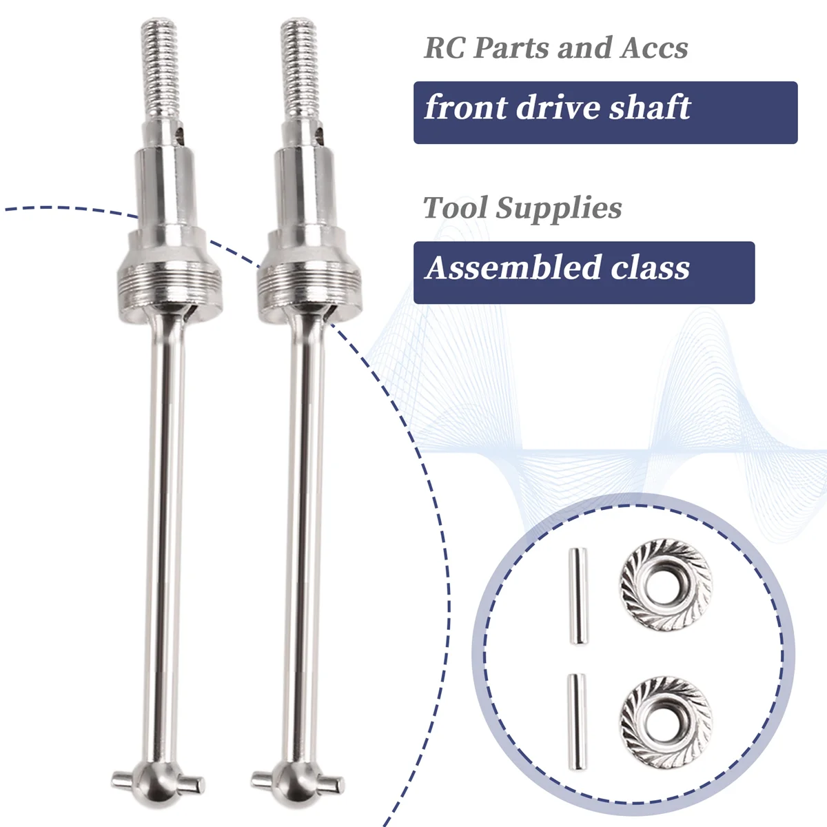 RIRI HBX 16889A 16889 16890 16890A SG1601 RC قطع غيار السيارات M16105 ترقية المعادن الجبهة محرك رمح المعادن الجبهة CAD مهاوي