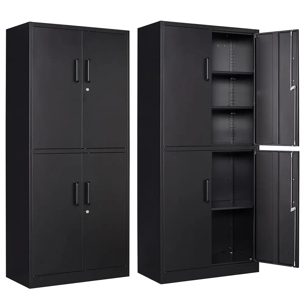 

Metal Storage Cabinet with Lock Door, Adjustable Shelf Steel Cabinets for Office, Home,Pantry,Kitchen,Garage Utility Cabinet 4
