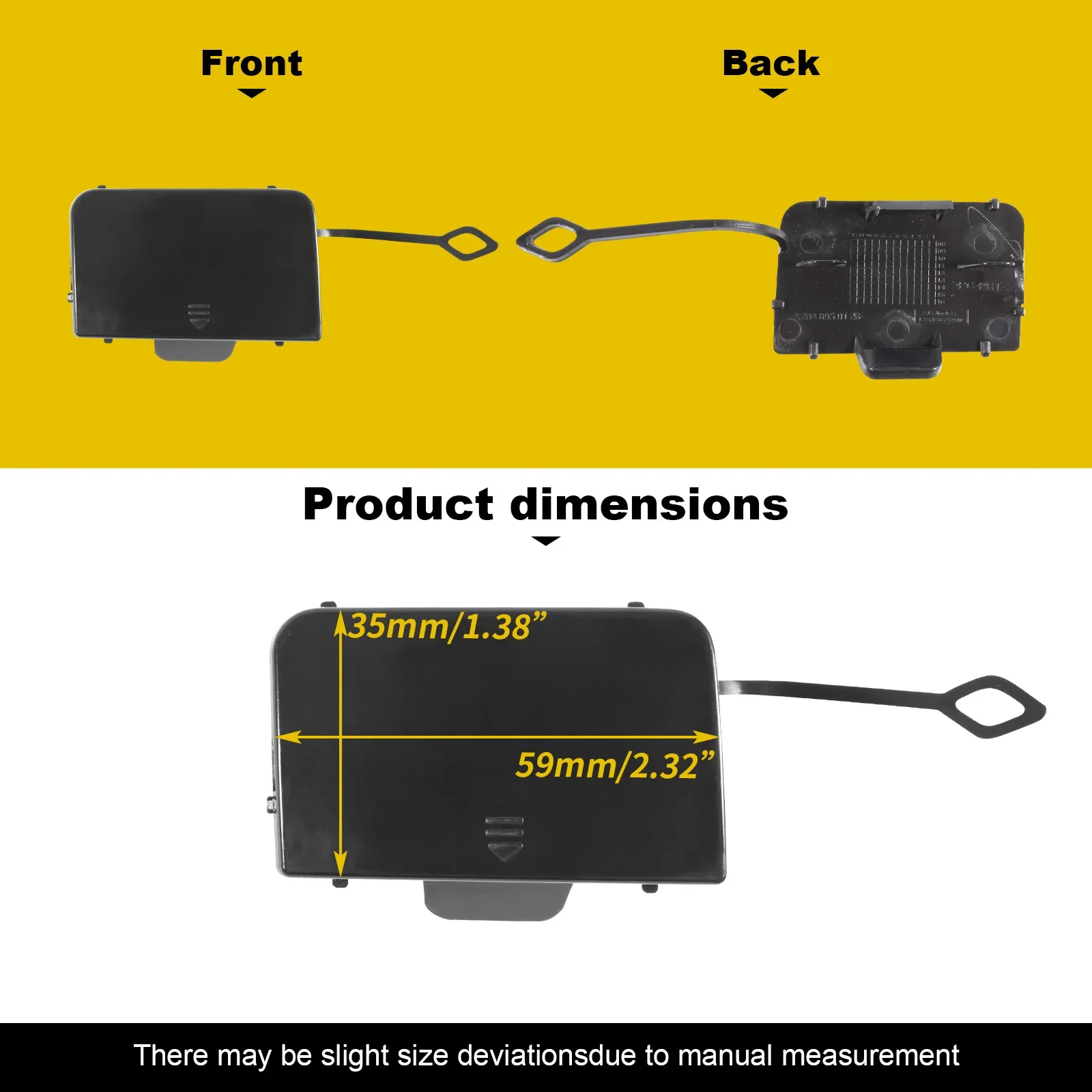 For Mercedes Benz C Class W204 Sport C180 C200 C220 C250 C300 C350 2008 2011 Front Bumper Tow Hook Cover Cap A2048850126