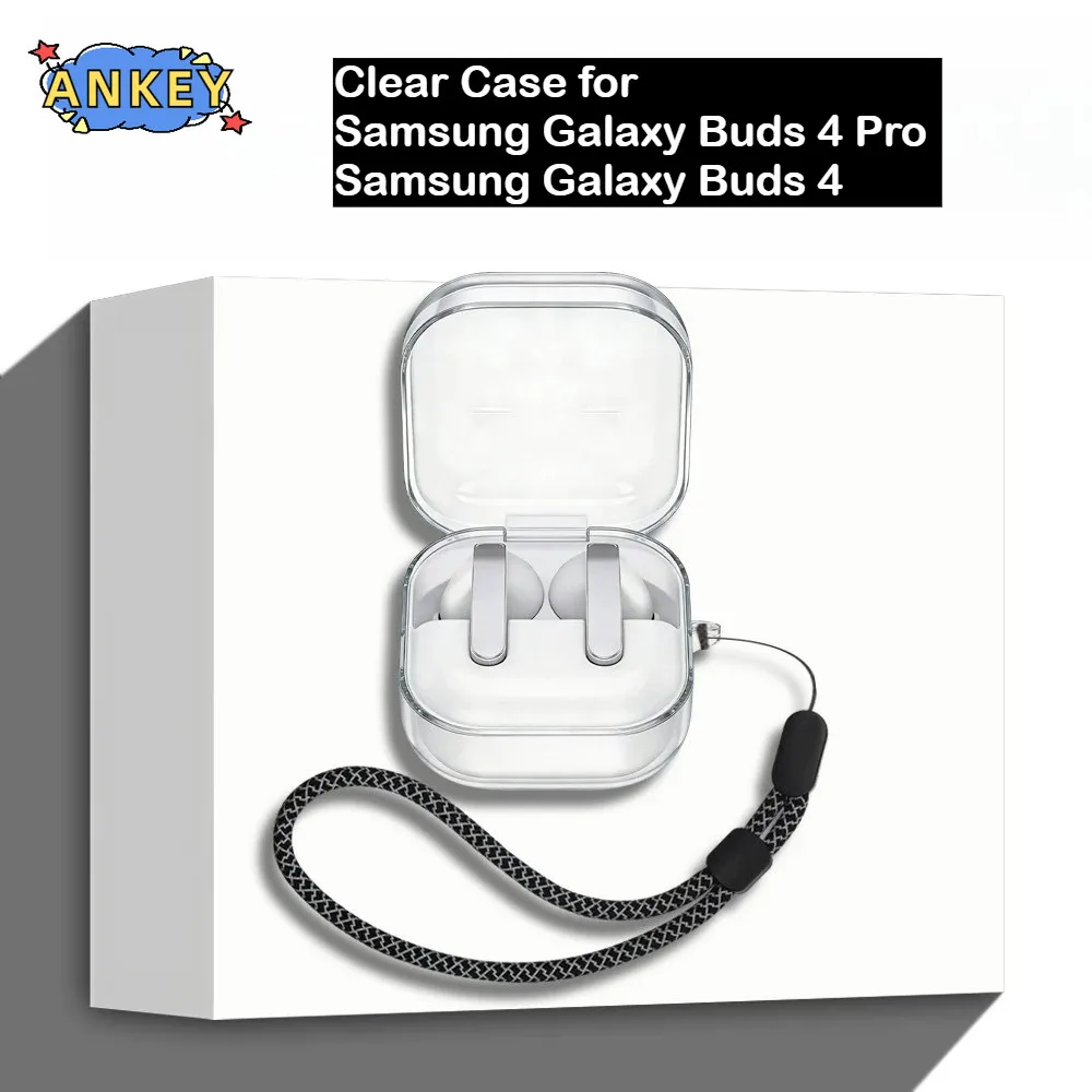 for Samsung Galaxy Buds 4 Pro / Buds 4 Case Protective Transparent Clear TPU Covers Bluetooth Earphone Shell Headphone Portable