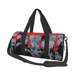 Bolsa de gimnasio de Anime Satoru Gojo para hombres, bolsas deportivas de entrenamiento japonés personalizadas con zapatos, bolsa de Fitness divertida, bolsos de fin de semana