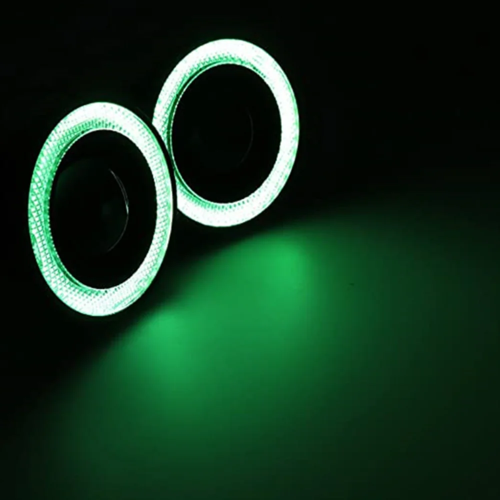 جديد السيارات Led مصباح الضباب 3.5 بوصة 30 واط التحكم عن بعد الملونة الجبهة الضباب الخفيف Rgb مع عدسة الملاك العين النهار مصباح جيد الإضاءة