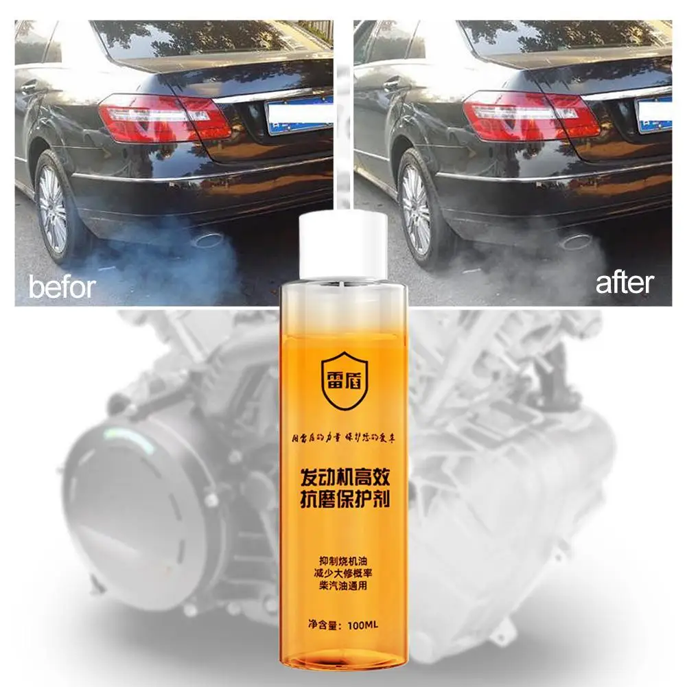 

Защита двигателя Добавка против износа моторного масла Высокопроизводительный защитный агент фиксирует шум и восстанавливает электродвигатель Уход за автомобилем