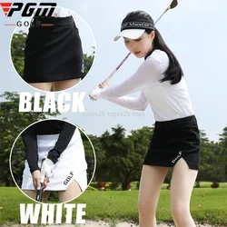 PGM Women Golf Skirt Sports Split Pencil Skirt with Inner Shorts Ladies High Waist Slim Golf Skorts Casual Golfer Mini Dress