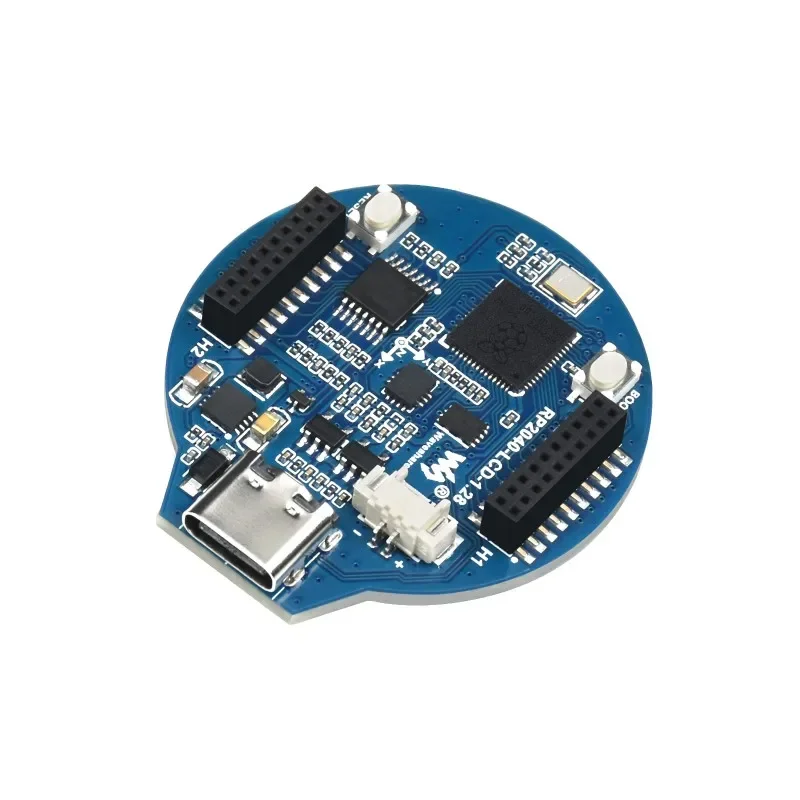 Плата RP2040 MCU с круглым ЖК-дисплеем 1,28 дюйма, 65K, RGB-основа на Raspberry Pi RP2040, порт USB C, акселерометр, гироскоп, датчик