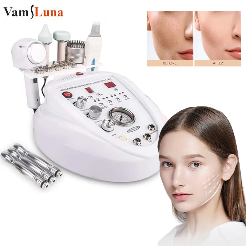 

5-in-1 Diamond Microdermabrasion Machine for Face &Body Blackhead Remover Glowing Skin Face Lifting Smoothing & Brightening Tool