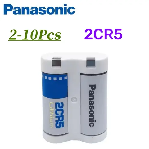 2-10pcs Panasonic Original 2CR5 Lithium Battery 6V Camera 2CR5 Suitable for Canon EOS5 50 55 650 10QD Minolta 303si Film