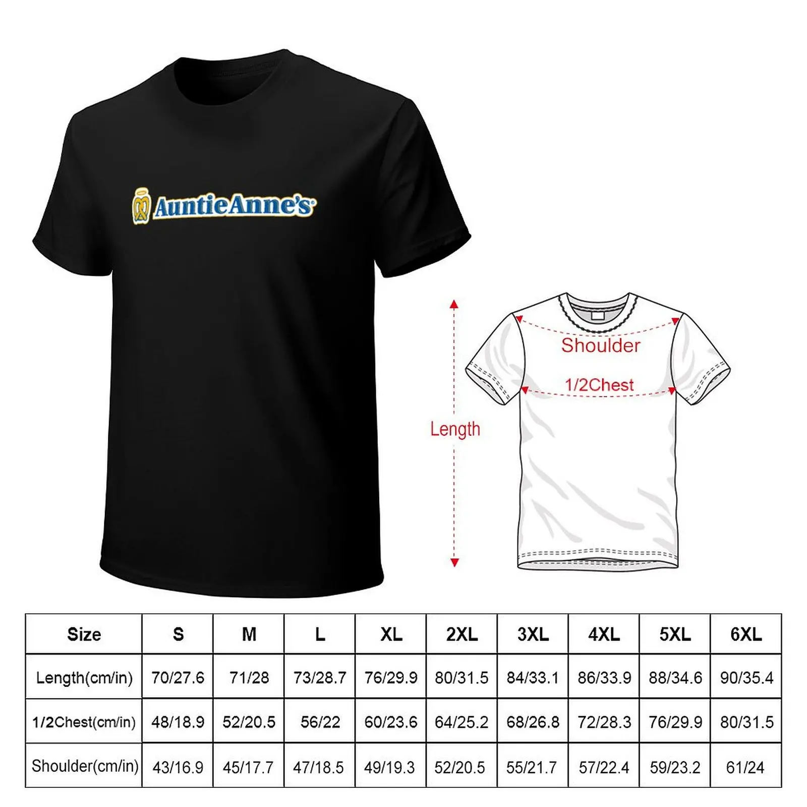 Auntie Anne's Resto and Bakery T-Shirt Big Size Short Sleeve Casual Top