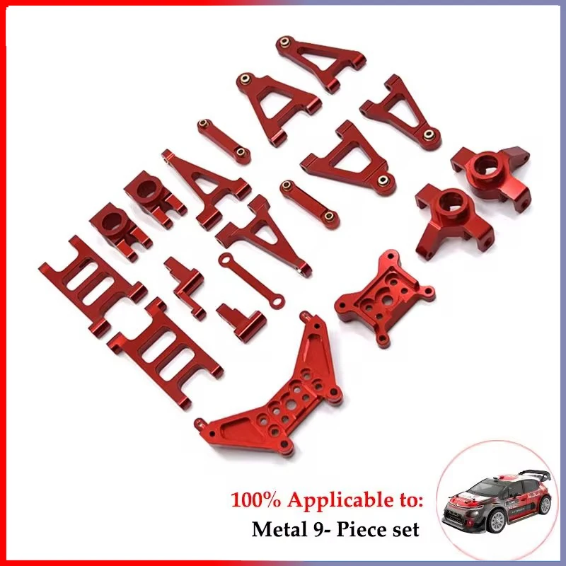 MJX RC 14301 14302 14303 Amortecedor de metal Copo de direção Braço Pull Rod Shell Suporte Pilar 1/14 RC Car Upgrade Parts