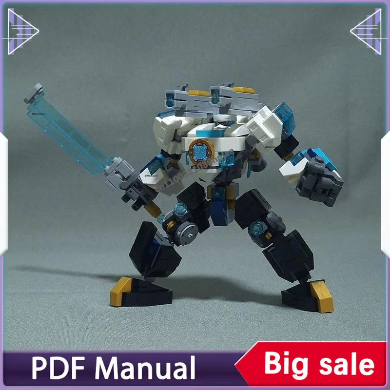 Zestaw klocków Mech Zane'a w stroju bojowym, figurki, akcesoria, dekoracja, klocki dla dorosłych, dekoracja, prezent na Boże Narodzenie