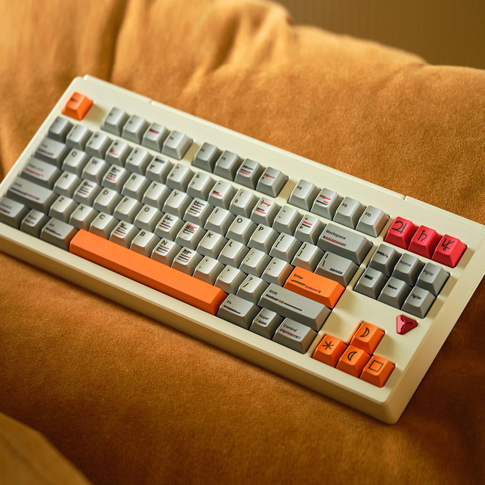 

TUT Cherry Profile Search Plan R2 Dye Sub Keycap Set thick PBT for keyboard 87 tkl 104 ansi xd64 bm60 xd68 xd84 BM87 BM65