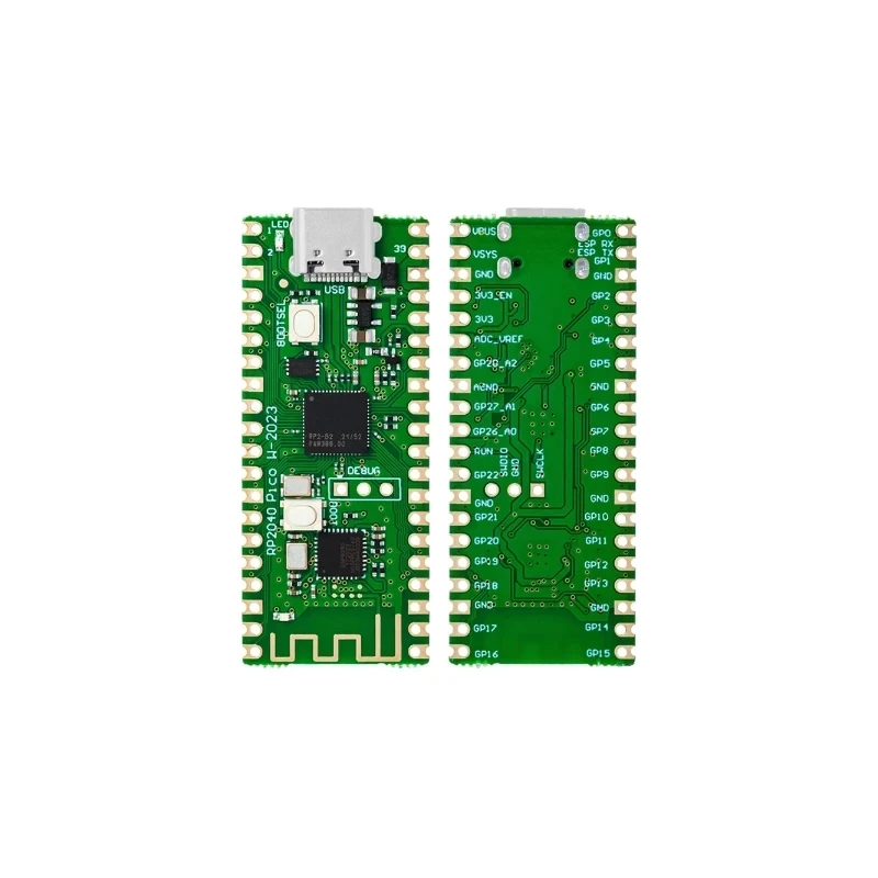 RP2040 Raspberry Pi Pico W Board with 2.4G WiFi Micro Dual-Core 264KB ARM Microcomputers High-Performance Cortex-M0 Processor