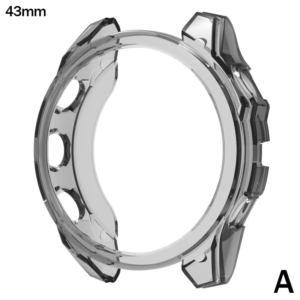 เคสป้องกันนาฬิกาแฟชั่น TPU โปร่งแสงสำหรับ Garmin Fenix 8, I9G3ปกป้องเต็มรูปแบบ43มม./45มม./47มม.