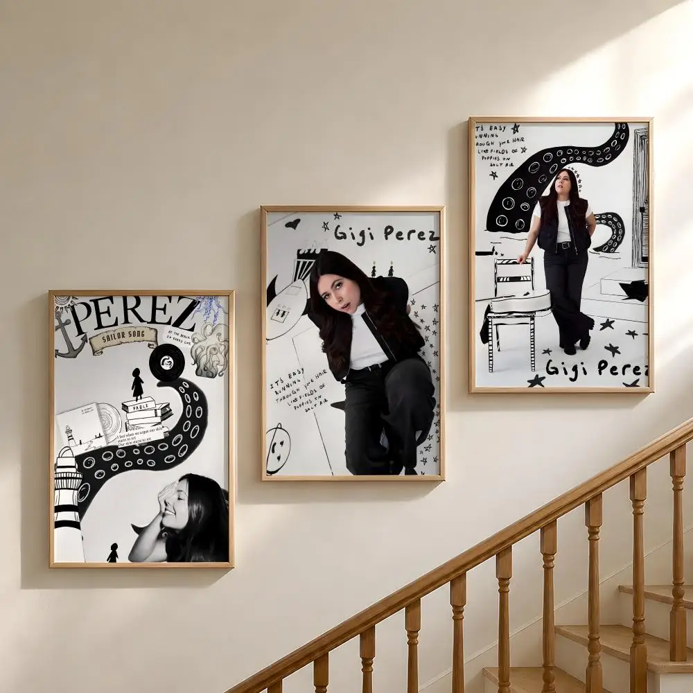 Singer G-Gigi P-Perez Sailor Song Poster Waterproof HD Modern Peel And Stick Wall Decor Bedroom Living Room Dorm Office