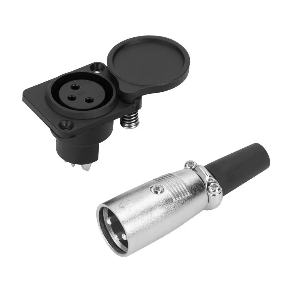 3Pin Female Battery Charger Port Plastic Metal Construction Inline Plug Adapter 3Pin Connector Lithium Battery Port