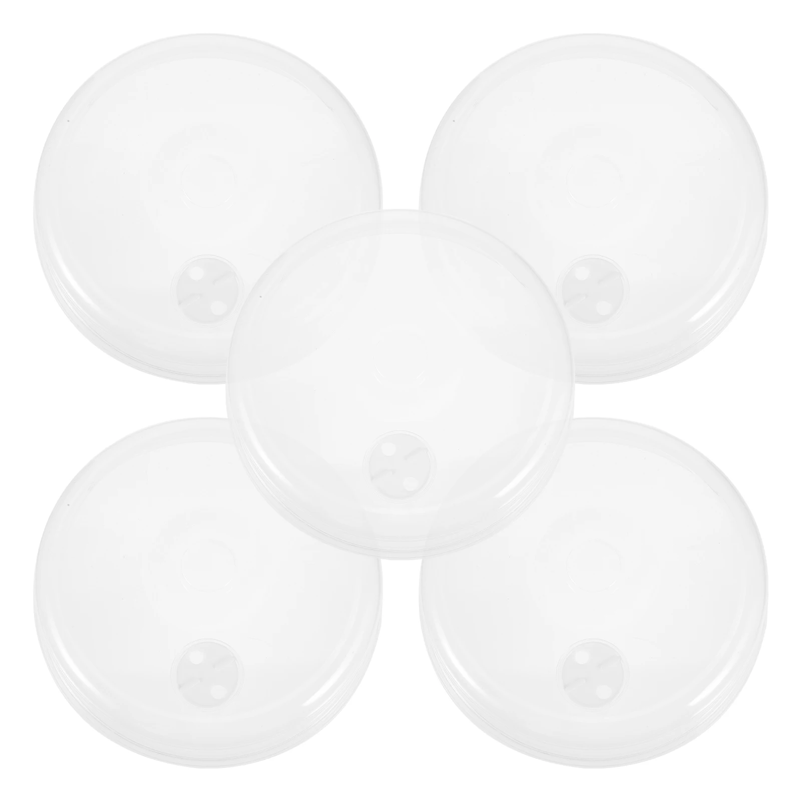 

5pcs Transparent Reusable Pp Microwave Dust Protection Home Restaurant Kitchen Bowl Microwave Food Cover For Heating