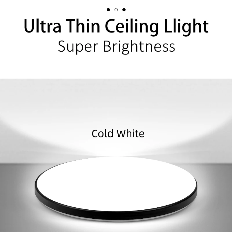 Led Ceiling Lamps Led Panel 220V Modern Ceiling Panel Lights Round 18/30/40/50/72W For Living Room Ceil Wall Lighting Fixture