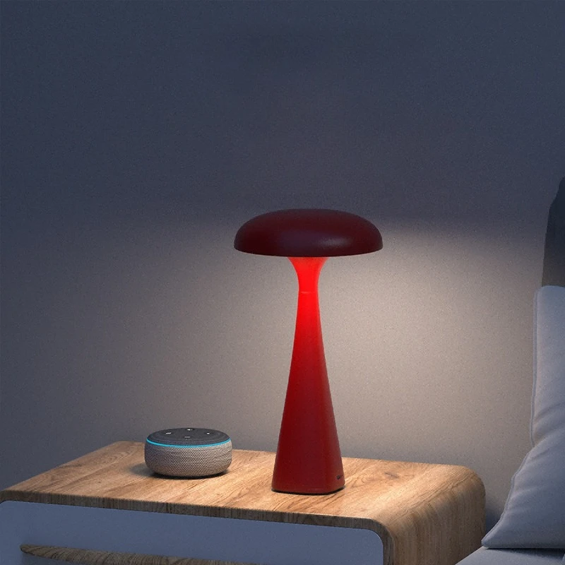 Creative New Jellyfish Mushroom Table Lamp Portable Bar Table Lamp USB Charging Touch Atmosphere Decoration Night Light