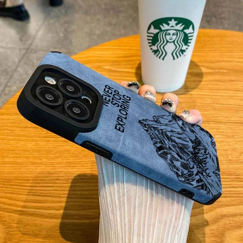 Obrázek 3: Moderní nikdy stop zkoumání telefon pouzdro pro iPhone 16 17 pro maxi 15 14 13 12 11pro pro maxi vzduch XR X XS 7 8 plus SE 2022 zakrýt