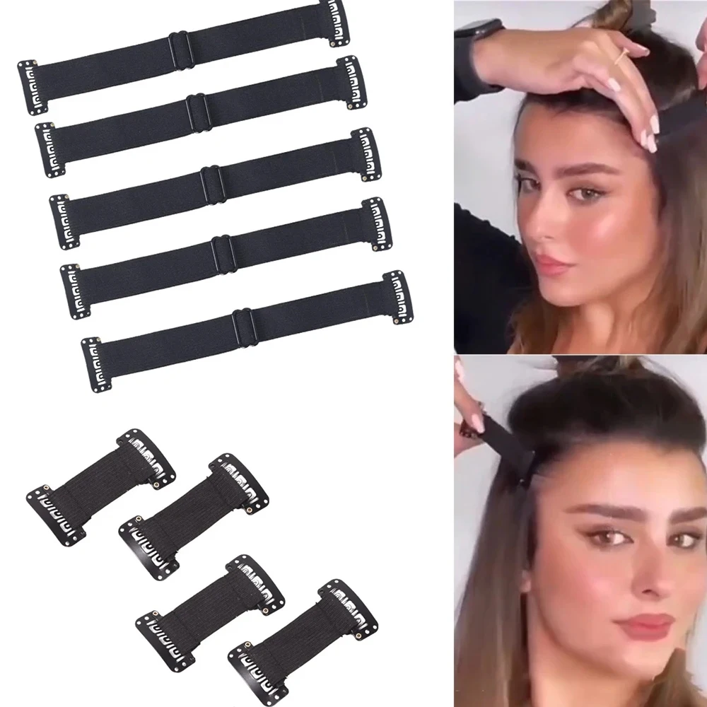 Portable Facelift Bands Adjustable Invisible Eyebrows and Eyes lift Reusable women Elastic Stretching Strap Hairpin Hair Holder