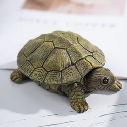 Nordic Modern Turtle Jewelry Storage Box Resin Statue Crafts Home TV Cabinet Decoration Sculpture Figurines Art Design Ornaments