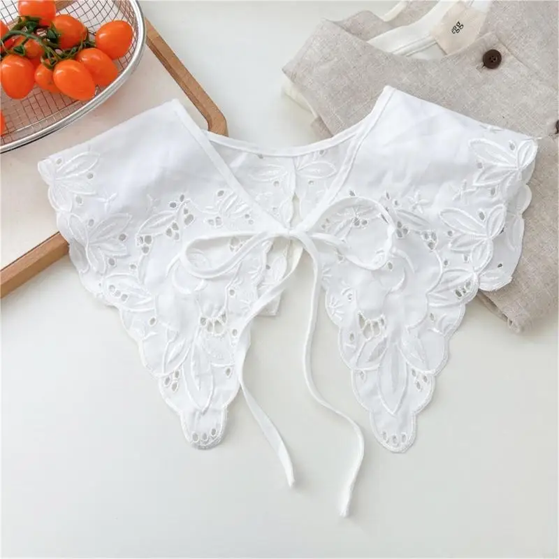 Y3ne White Lace Increante Cola Falsa para mulheres vestidos Acessório decorativa