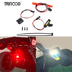TRINOOD Front & Rear LED Light Headlight & Taillight For 1/18 Typhon Grom RC Crawler Car Buggy Upgrade Parts