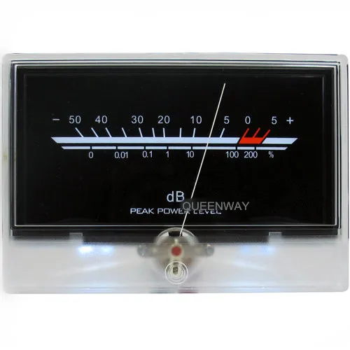 

V-031 High-precision Audio Power Amplifier VU Meter DB Level Header Indicator Peak With Backlight