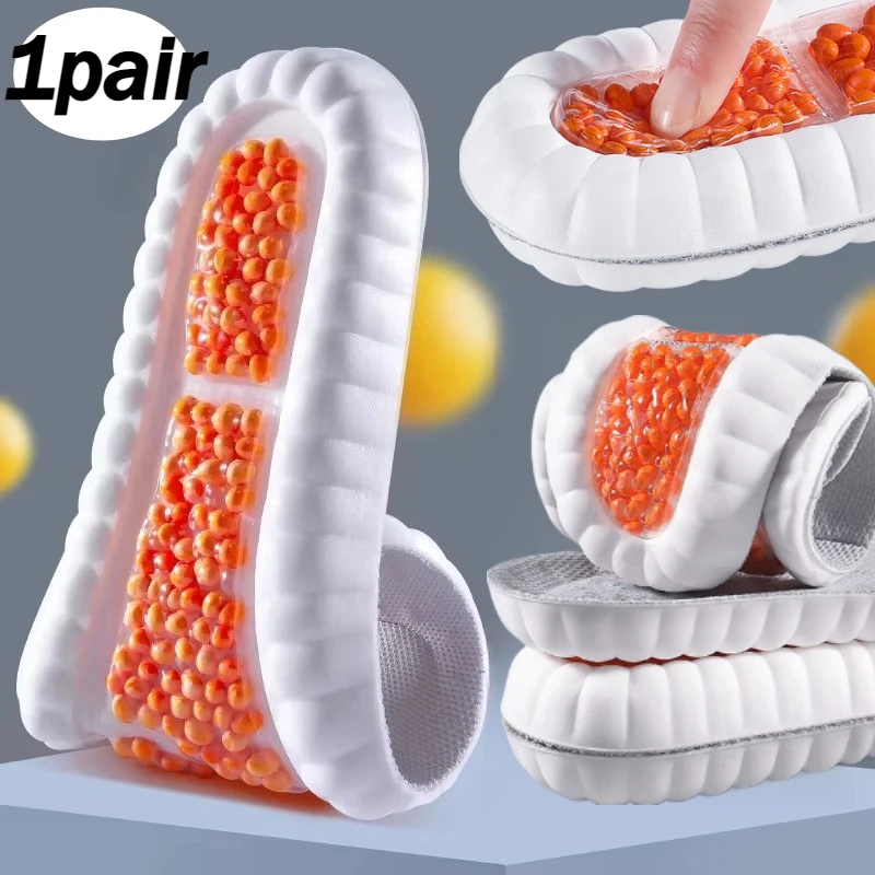 

Sport Insoles Full for Feet PU Air Cushion Sole Soft Breathable Shock Absorption Running Shoes Pad for Arch Support Insole