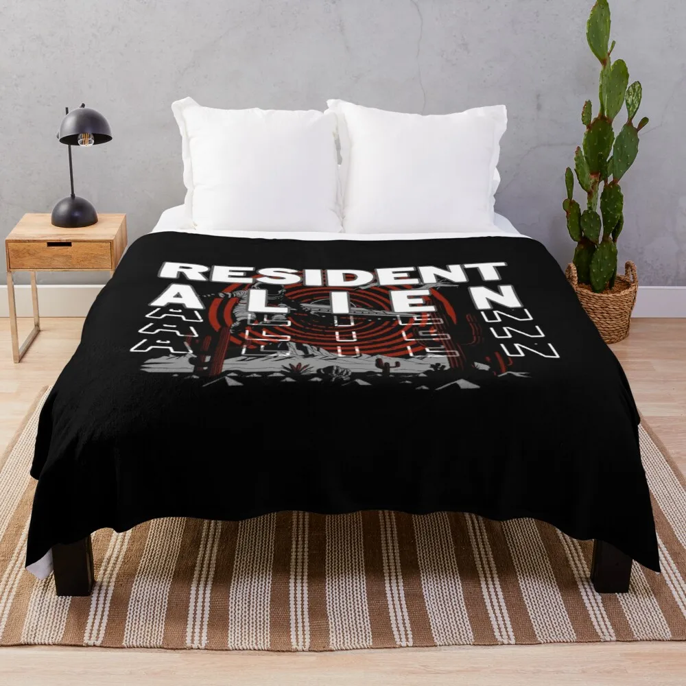 Resident Alien Throw Blanket For Baby sofa bed Bed covers Blankets