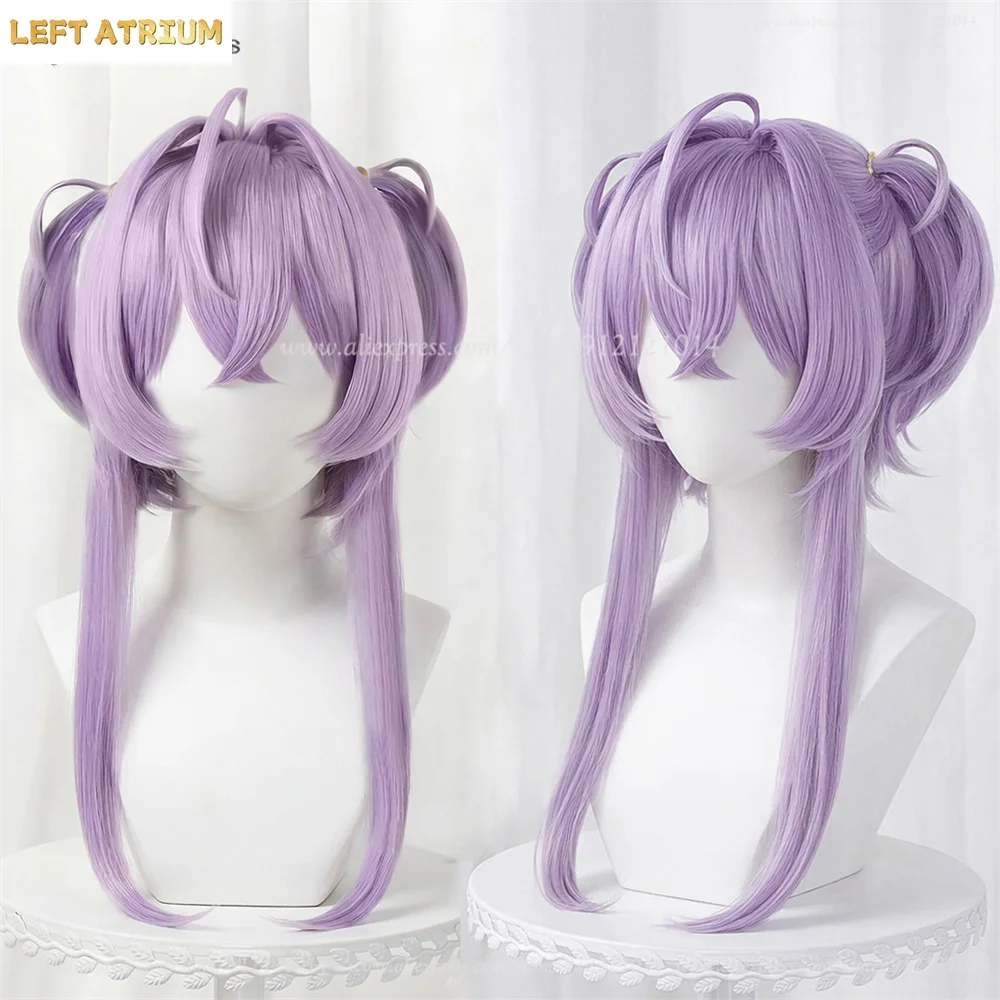 

NIKKE ‌Liberalio‌ Cosplay Wig 45cm Purple Wigs For Women Anime Cosplay Wig Heat Resistant Synthetic Hair Halloween Costumes