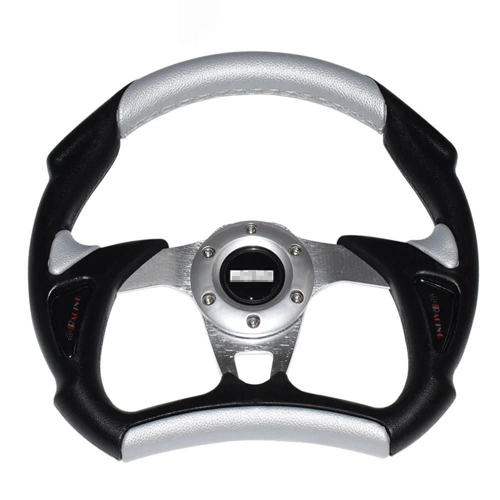 320mm 13inch PU leather Automobile Sport Racing Car Steering Wheel Steering-Wheel Auto Styling Black Red Silver Blue