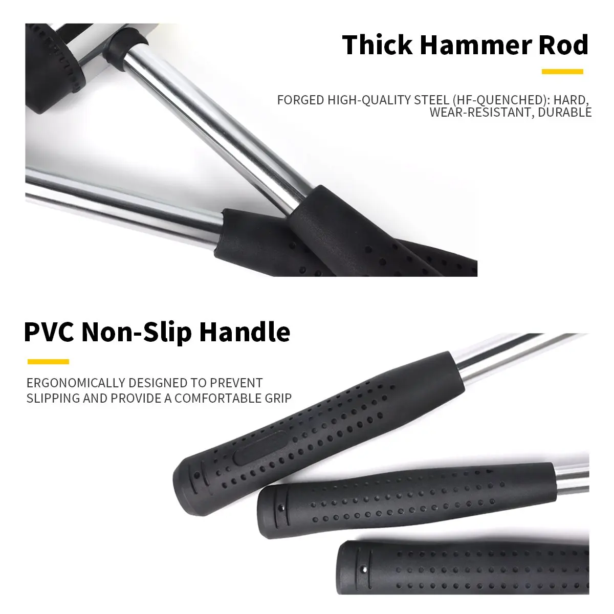 Double Face Tap Rubber Hammer 25mm 30mm 35mm 40mm 45mm