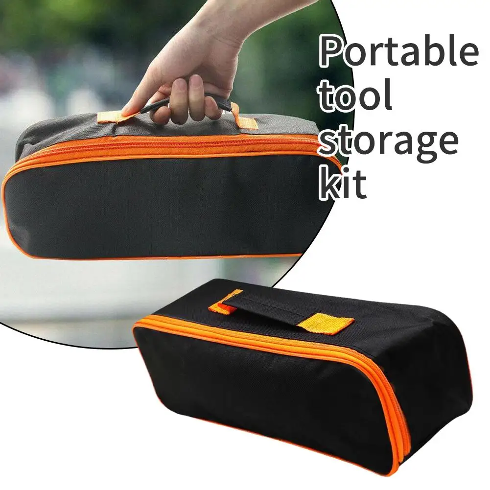 Multifunctional Portable Tool Bag Car Wear Resistant Zipper Closure Storage Case With Handle Waterproof Emergency Metal Tool Kit