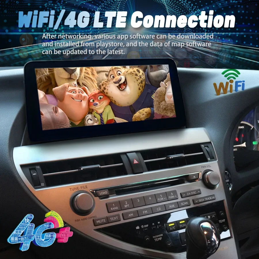 Android 13 8+128g Car Radio Multimedia Video Player Carplay Autoradio Gps Navigation For Lexus Rx Rx270 Rx350 Rx450h 2009-2015