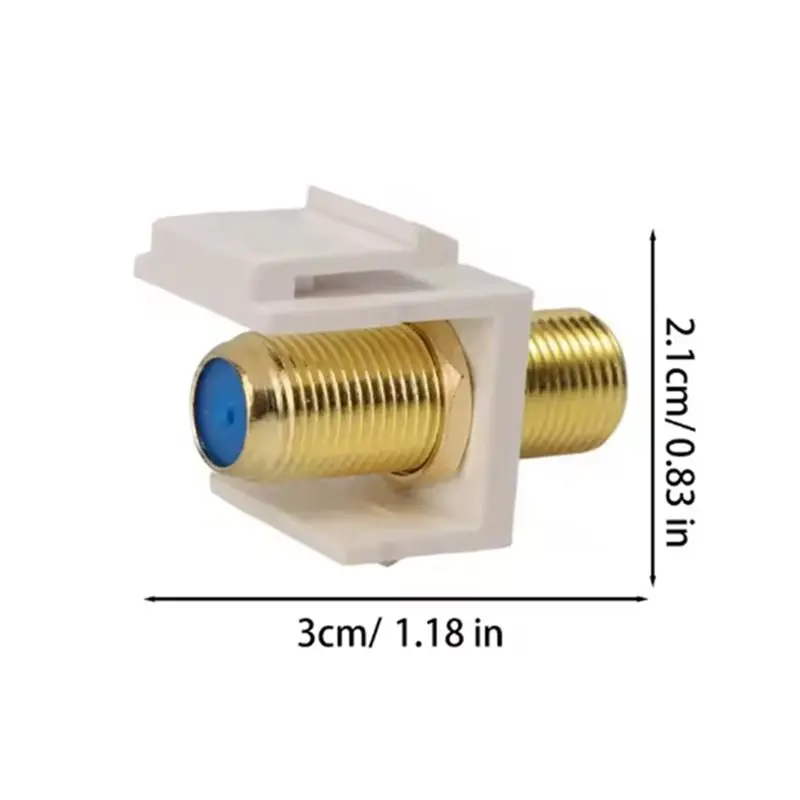 IALJ-For Wall Plate Coaxial Cable Connector Modules 20PCS F-Type RG6 Coax Insert 3Ghz Changer
