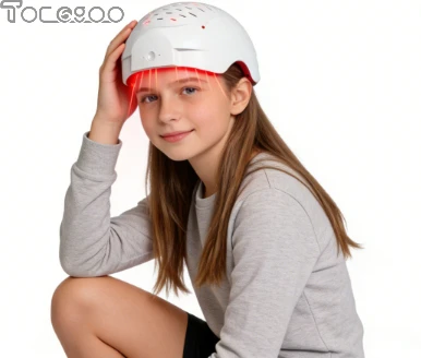 

Лазерная шапка для роста волос с красным светом, 660 нм, 650 нм, диодный шлем для лечения алопеции и ухода за кожей головы