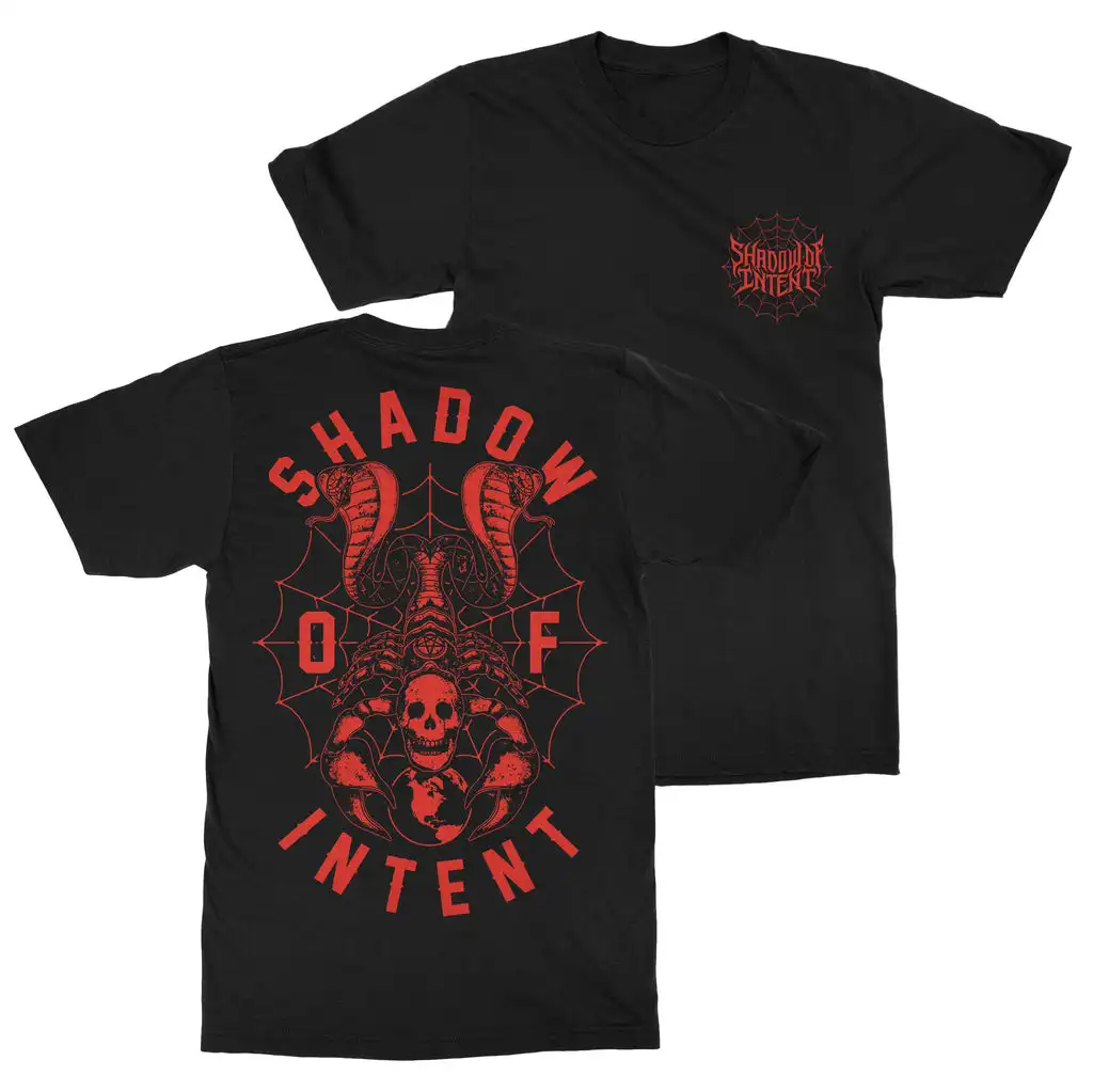 Top Shadow of Intent Band Graphic Cotton T-shirt Unisex Summer Short Sleeve Fashion Brand Tee Luxury Casual Vintage Retro Top