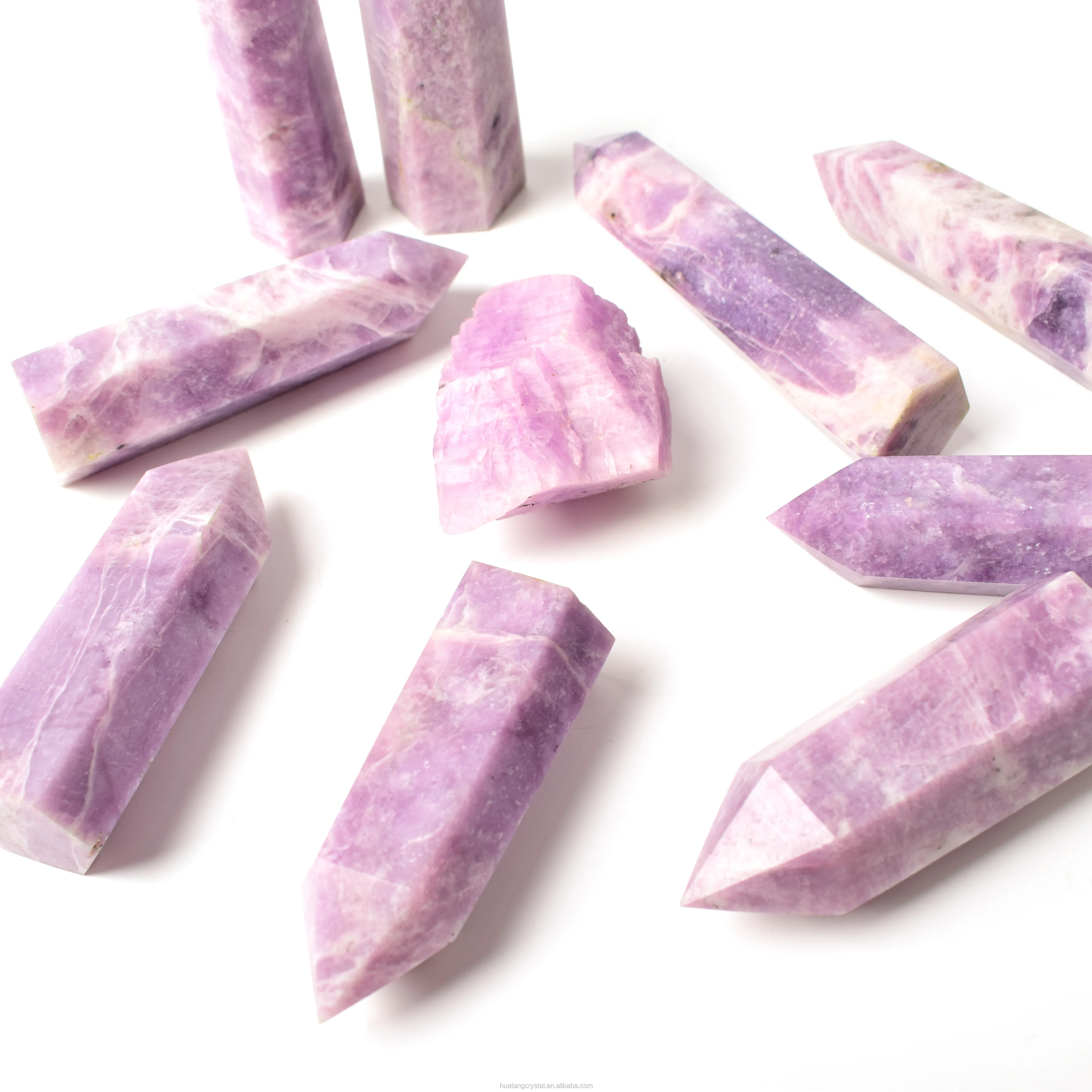 

Wholesale Crystal Healing Stones Point Crystals Kunzite Quartz Crystal Tower For Fengshui