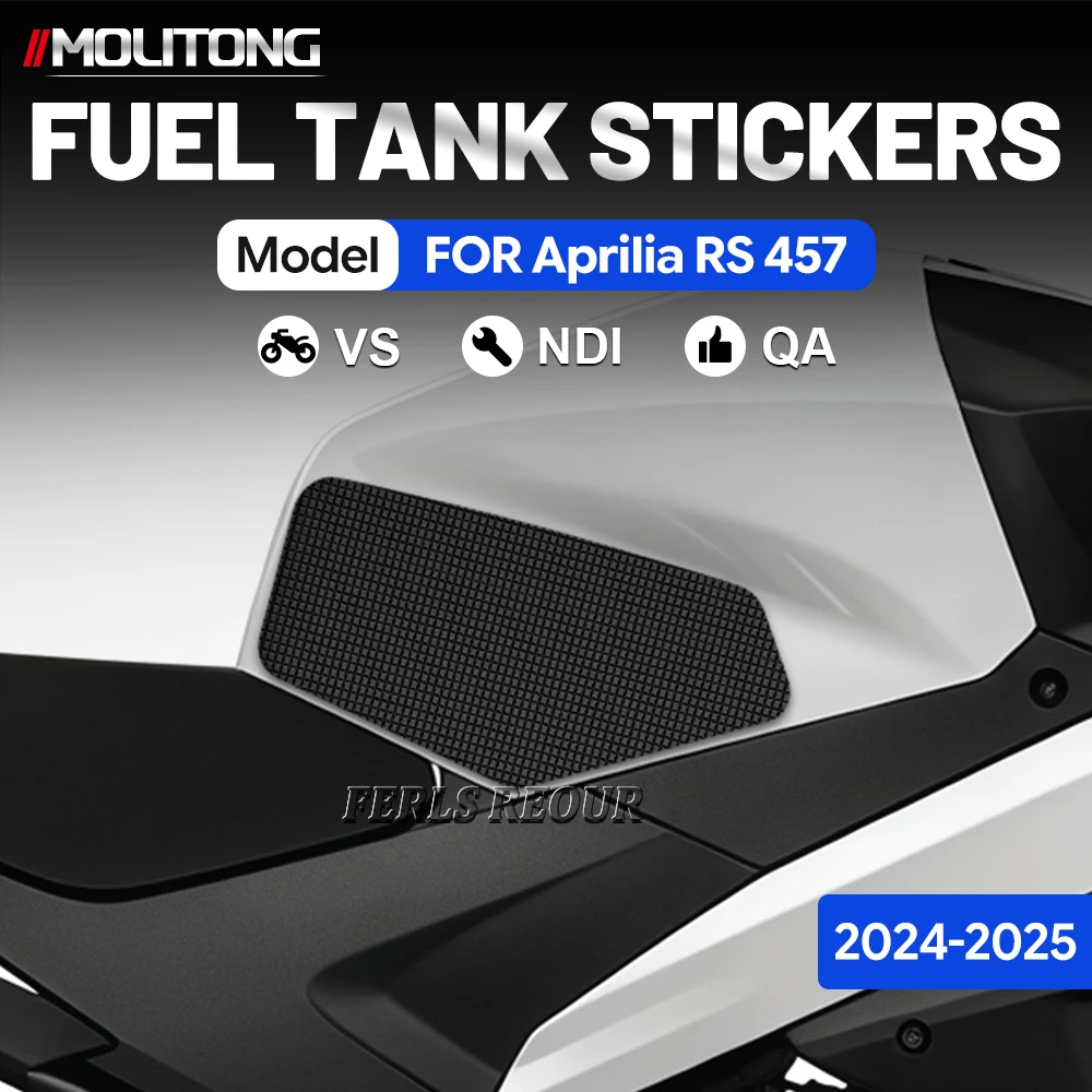 

For Aprilia RS 457 2024 2025 Motorcycle Fuel Tank Stickers moto Material Silicone Motorcycle Accessories Anti Scratch