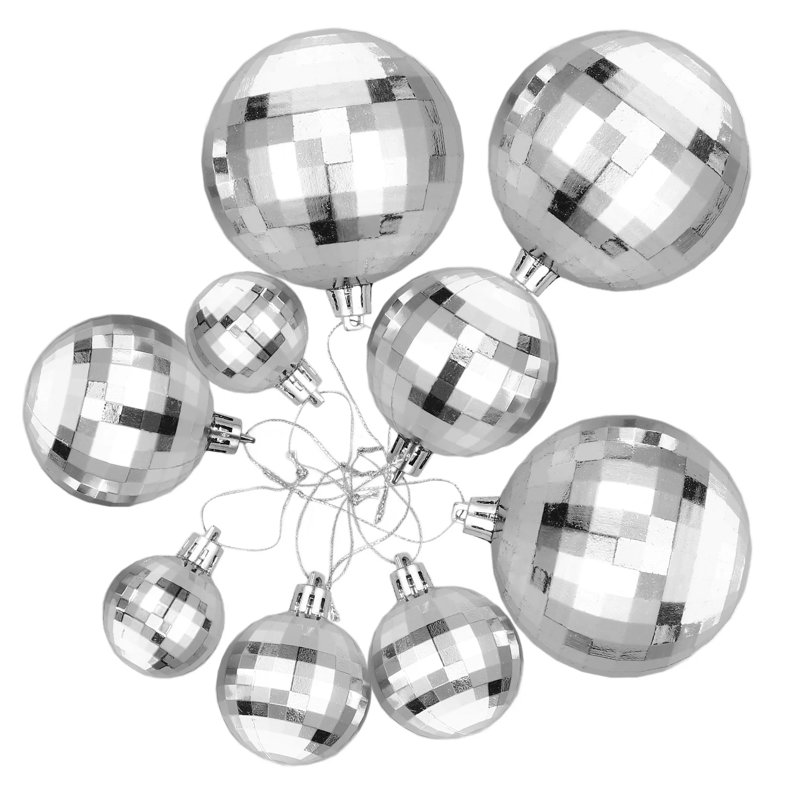 

36Pcs Christmas Tree Hanging Ornaments Smooth Sturdy Xmas Balls Reflective Decorative Tree Decor Xmas Party Supplies Hanging