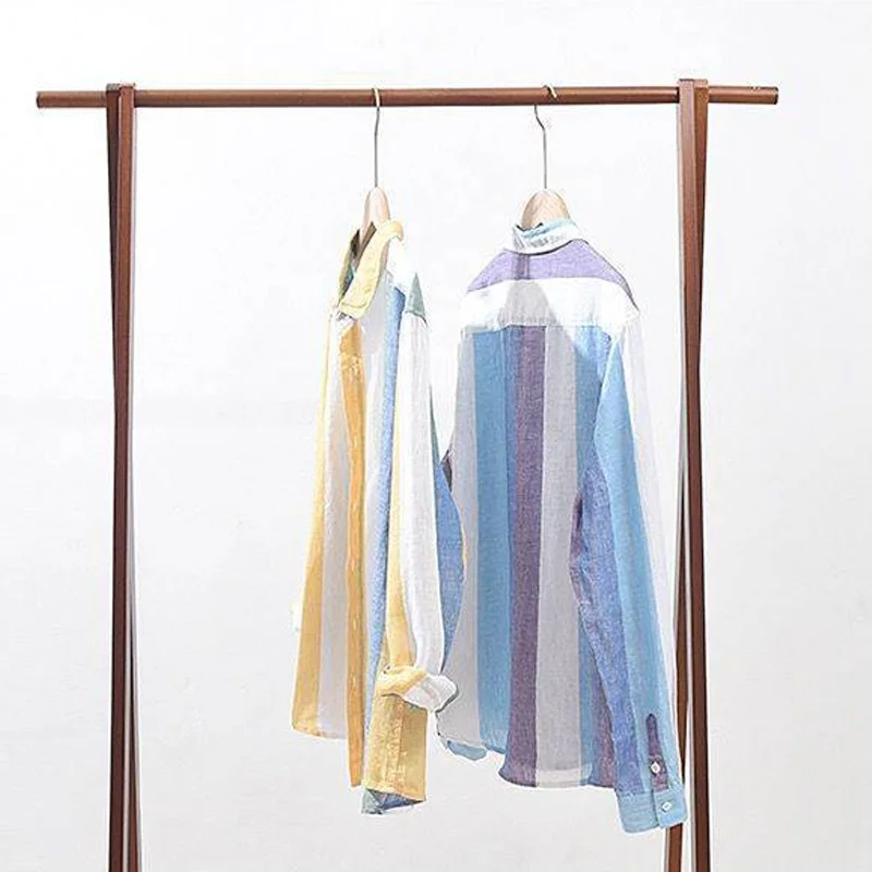 2023 New Spring and Autumn Fashion Trend Men's Loose Relaxed Stripes Contrast Color Classic Versatile Oversize Men's Shirt