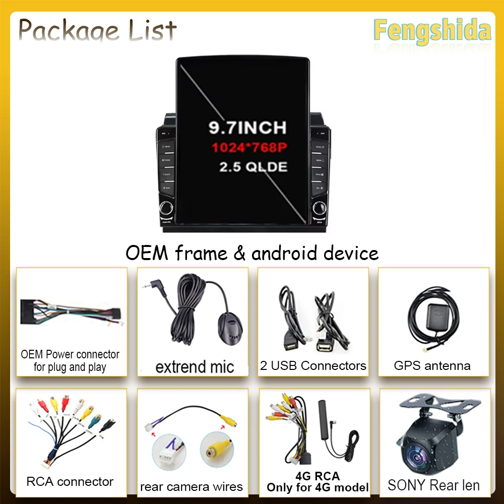 9.7 Android  Auto For Citroen Jumper Relay Peugeot Boxer Fiat Ducato 2006-2022 Car Radio Multimedia Video Player No 2din DVD