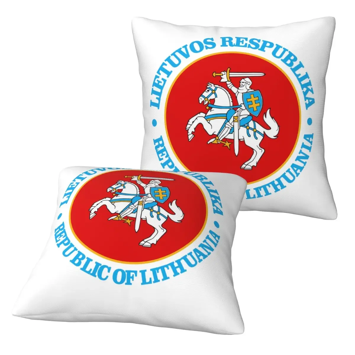 

Наволочка с гербом Литвы, 2 шт., квадратная, декоративная, для дома и спальни, комфортная, для декоративных подушек